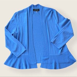 KASPER | Blue Horizon Open Front Cardigan